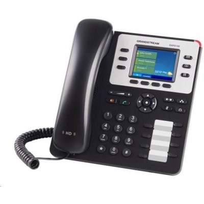 Telefón Grandstream GXP-2130 IP-Telefón, TFT bar. displej, 3x SIP, 2x 10/100/1000port, PoE, Hd zvuk