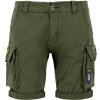 Alpha Industries Crew Short Patch Dark Olive pánske šortky Farba: zelená, Veľkosť: 32