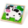 Bigjigs Toys Vkládací puzzle Kravička