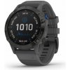 Športové hodinky Garmin Fenix 6 Pro Solar čierne s gumeným remienkom