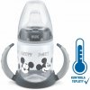 NUK FC fľaša na učenie s kontrolou teploty Mickey - 150 ml Farba: sivá