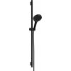 Hansgrohe Rainfinity - Sprchová sada 130 3jet EcoSmart s tyčou S Puro 90 cm, čierna matná 28744670