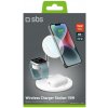 Bezdrôtová nabíjacia stanica SBS 3v1 15W pre telefón, hodinky a slúchadlá