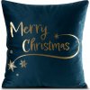EUROFIRANY VIANOČNÁ DEKORAČNÁ OBLIEČKA NA VANKÚŠ JOY2 45X45 CM VZOROVANÁ