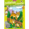 Omaľovánka A4 so samolepkami Zvieratká z lesa
