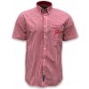 Košeľa pánska Erik and Sons Agero - červená-biela, 3XL