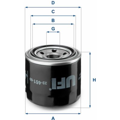 Olejový filter UFI 23.461.00