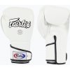 Boxerské rukavice Fairtex Stylish Angular Sparring - Locked Thumb white