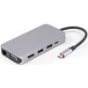 HUB 10 v 1 - USB-C, Audio, LAN, HDMI, VGA, SD, Micro SD, 3x USB 3.0
