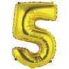 FB10M 5 019 Party Deco Fóliový balón zlatý číslo 35 cm 5