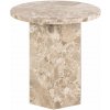 Mramorový okrúhly odkladací stolík ø 50 cm Naxos – Actona