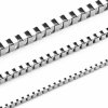 Retiazka z chirurgickej ocele Benátska kocka / Square Box 2-4 mm Strieborná - 50 cm / ø 3 mm