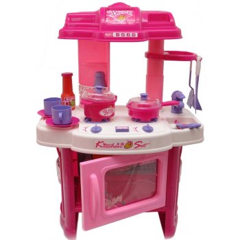 Kindersafety kuchynka ružová Kitchen set