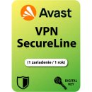 AVAST SECURELINE VPN 1 lic. 12 mes.