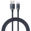Baseus Crystal Shine Series nabíjací/dátový kábel USB-A/USB-C 100 W 1,2 m, čierny CAJY000401