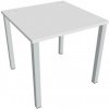 Pracovný stôl Uni, 80x75,5x80 cm, biela/sivá