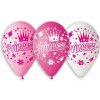 Latexové balóny 33 cm Princezničky sada 5 ks