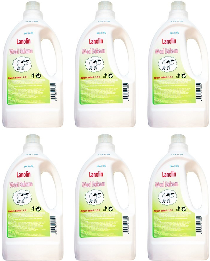 Wool Balsam Lanolin na ovčí rouno 1,5 l 6 ks