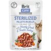 Brit Care Cat Sterilized Fillets in Jelly with Hearty Duck & Tender Turkey 85 g
