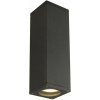 SLV THEO UP-DOWN OUT wall light, square, anthracite, GU10, max. 2x35W 229535