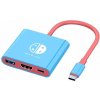 Adaptér Nintendo Switch 2v1 USB C - HDMI 4K 30Hz 60W + PD