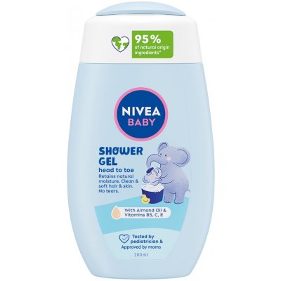 NIVEA Baby Gél sprchovací pre celé telo a vlásky 200 ml