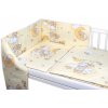 Baby Nellys Mantinel s obliečkami Premium 3D sada Medvedík na rebríku žltý 135 x 100 cm