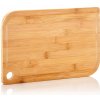 Klarstein Batvik, bambusová doska na krájanie, 38 x 1,5 x 27 cm (Š x V x H), šetrná k nožom, drážka na zachytenie šťavy (BW-10029-003)