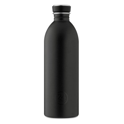24bottles Urban Bottle Stone Tuxedo Black 1 l