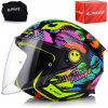 OTVORENÁ PRILBA MOTOCYKLOVÁ KID LS2 OF622 FUNNY II JOY BLACK JET ECE 22.06
