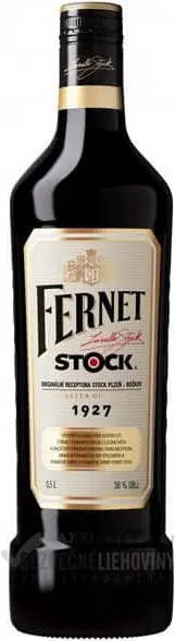 FERNET Stock likér 38% 0,5 l (čistá fľaša)