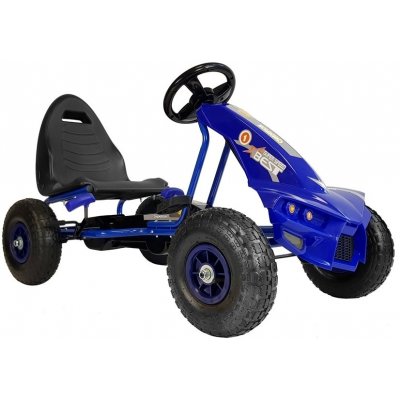 LeanToys Gokart šlapacia kára A18 modrá