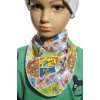 Detská šatka,nákrčník,podbradník na uväzovanie - KOMIX Farba: Multifarebné, Veľkosť: Neurčená