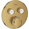 Grohe Grohtherm SmartControl vaňová/sprchová batéria podomietková s termostatom Brushed Cool Sunrise 29119GN0