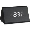 Giftdecor Digitálne hodiny z MDF, čierne