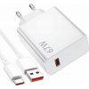 Rýchlonabíjačka Xiaomi MDY-14-EW vrátane dátového kábla USB-C 67W biela