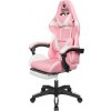 KRUGERMATZ Kreslo herné KRUGER & MATZ GX-150 Warrior bielo-ružové