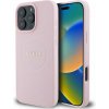 Kryt na mobil Guess PU Grained Classic Logo MagSafe Zadný Kryt pre iPhone 16 Pro Max Pink (GUHMP16XPGHSMMP)