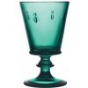 Pohár na stopke La Rochere, zelené sklo, vintage štýl, 240 ml