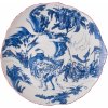 Seletti Jedálenský tanier DIESEL CLASSICS ON ACID BLUE CHINOISERIE 28 cm, modrý, porcelán