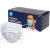 Polmask Rúško jednorazové biele s gumičkami 50 ks
