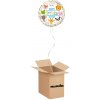 HeliumKing Balónový box - Happy Birthday To You - zvieratká 45 cm
