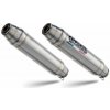 GPR Dvojitá koncovka výfuku Slip - on GPR DEEPTONE D.58.DE Brushed Stainless steel including removable db killers and link pipes