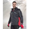 ARDON PHILIP® PÁNSKA ZIMNÁ NEPREMOKAVÁ BUNDA ČIERNO-ČERVENÁ H8144 - XL