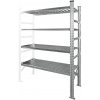 Prídavný regál so 4 policami, 1200x400x1972v mm