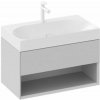 Ravak Lite skrinka 80x45x43 cm závesná kúpeľňová skrinka pod umývadlo sivá X000001865