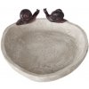 Boltze Napájadlo pre vtáky Snails 6 x 21 cm polyresín béžová