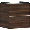 Hansgrohe Xelu Q - Umývadlová skrinka, 63x58x50 cm, 2 zásuvky, tmavý orech/matná biela 54026700