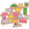 Bigjigs Toys Farebné tvary senzorické prírodné