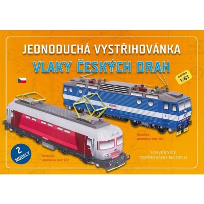 Vlaky českých drah Jednoduchá vystřihovánka